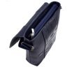 Мужская сумка синего цвета из натуральной кожи флотар DESISAN 107909 modnotak фото - 3