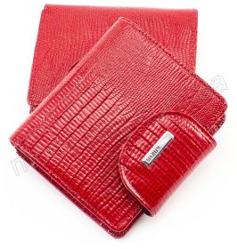 Жіночий лаковий гаманець маленького розміру KARYA (1052-074)