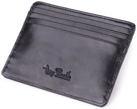 Компактный кожаный картхолдер на 8 пластиковых карт Tony Perotti черного цвета 108109