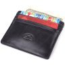 Компактный кожаный картхолдер на 8 пластиковых карт Tony Perotti черного цвета 108109 modnotak фото - 6