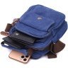 Небольшая мужская сумка-барсетка из плотного текстиля с ручкой Vintage 2422221 - 6
