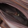 Кожаная мужская винтажная сумка через плечо в коричневом цвете Vintage (20373) - 6