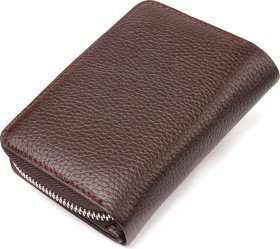 Женский кошелек среднего размера из натуральной кожи флотар с монетницей на молнии CANPELLINI (2421600)