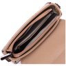 Бежевая женская сумка-кроссбоди из натуральной кожи с клапаном на магнитах Vintage 2422373 - 5