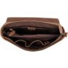Чоловічий портфель зі винтажной шкіри коричневого кольору VINTAGE STYLE (14541) - 8