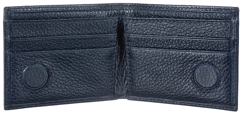 Мужское портмоне из натуральной кожи флотар Desisan 81610 синего цвета modnotak фото №3
