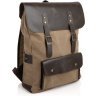 Рюкзак для ноутбука із поєднання текстилю та шкіри світло-коричневого кольору TARWA (19926) - 1