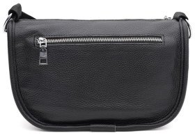 Женская сумка из натуральной зернистой кожи черного цвета Keizer 92310