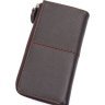 Місткий чоловічий гаманець з натуральної коричневої шкіри Vintage (14487) - 2