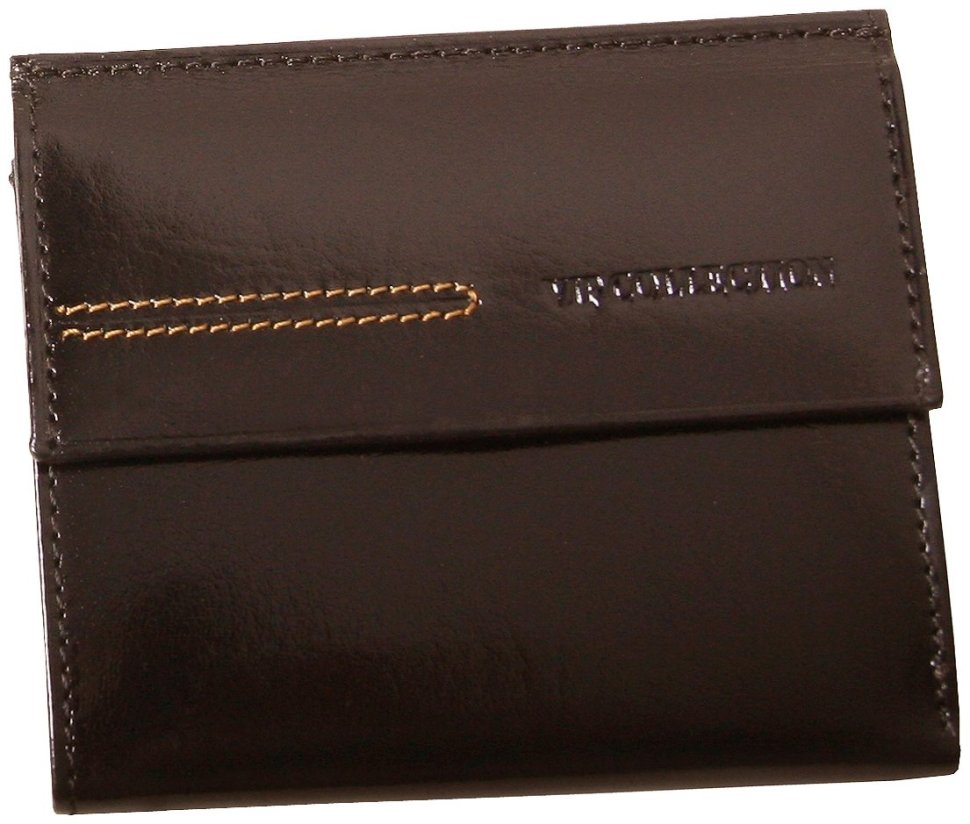 Женский кожаный кошелек на кнопке London коричневого цвета Vip Collection 102510 modnotak фото №1