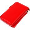 Красный женский кошелек-клатч из фактурной кожи на молнии CANPELLINI (2421619)  - 2