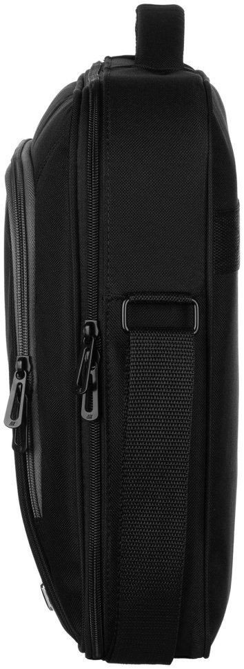 Большая текстильная сумка для ноутбука до 17" 2Е Vector черного цвета через плечо 103510 modnotak фото №6