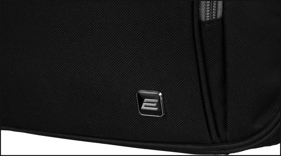 Большая текстильная сумка для ноутбука до 17" 2Е Vector черного цвета через плечо 103510 modnotak фото №8