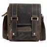 Мужская сумка-мессенджер из винтажной коричневой кожи Tiding Bag (15778) - 2