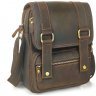 Чоловіча сумка-месенджер з вінтажній коричневої шкіри Tiding Bag (15778) - 6