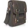Мужская сумка-мессенджер из винтажной коричневой кожи Tiding Bag (15778) - 10