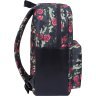 Просторий жіночий рюкзак із текстилю з трояндами Bagland (53510) - 2