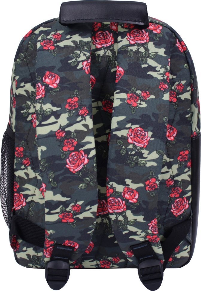 Просторный женский рюкзак из текстиля с розами Bagland (53510)