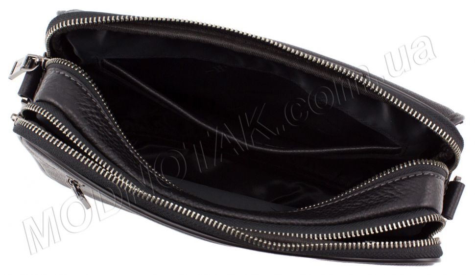 Шкіряна чоловіча барсетка - сумка з плечовим ременем H.T Leather Collection (10377)