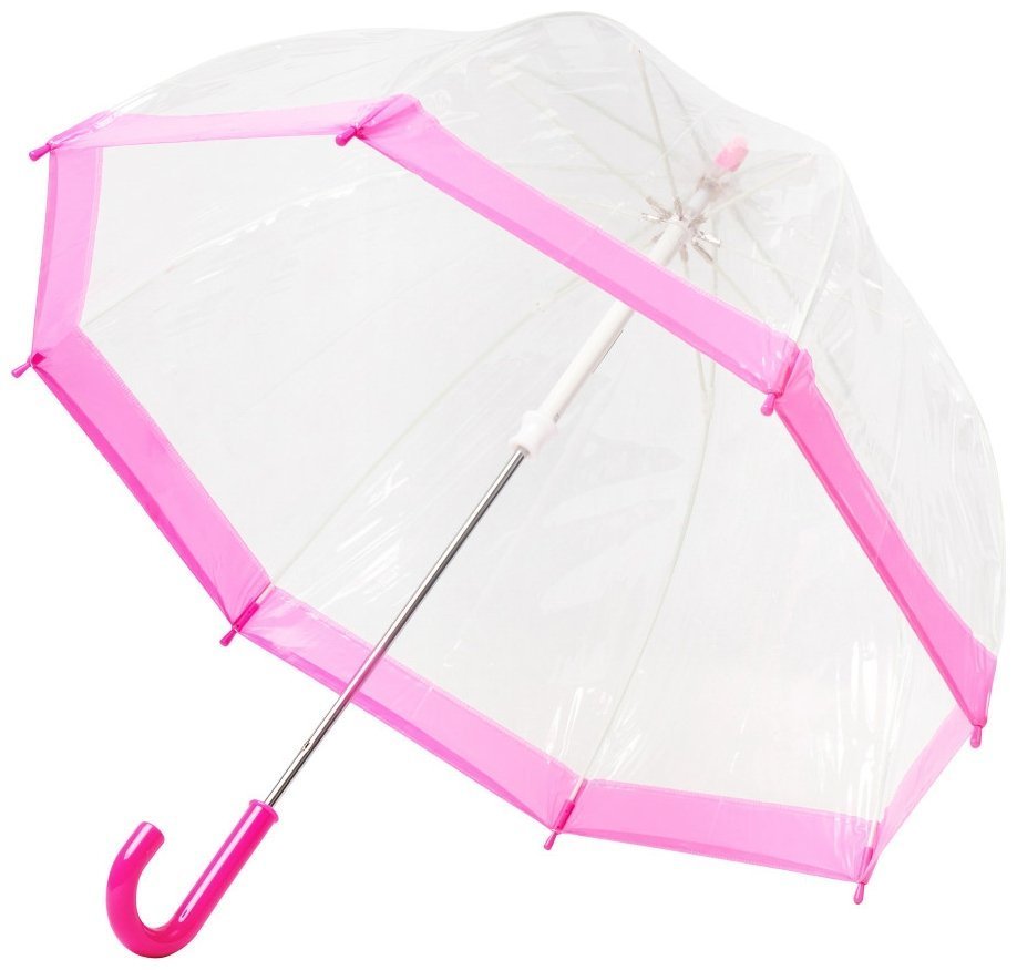 Детский зонт-трость Fulton Funbrella-2 C603 Pink (Прозрачный с розовым акцентом, механика) 93810 фото №3 Детский зонт-трость Fulton Funbrella-2 C603 Pink (Прозрачный с розовым акцентом, механика) 93810 modnotak фото №3
