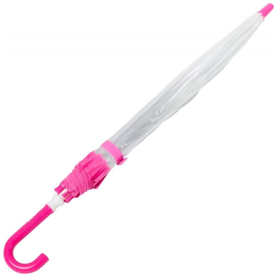 Детский зонт-трость Fulton Funbrella-2 C603 Pink (Прозрачный с розовым акцентом, механика) 93810 фото №4 Детский зонт-трость Fulton Funbrella-2 C603 Pink (Прозрачный с розовым акцентом, механика) 93810 modnotak фото №4