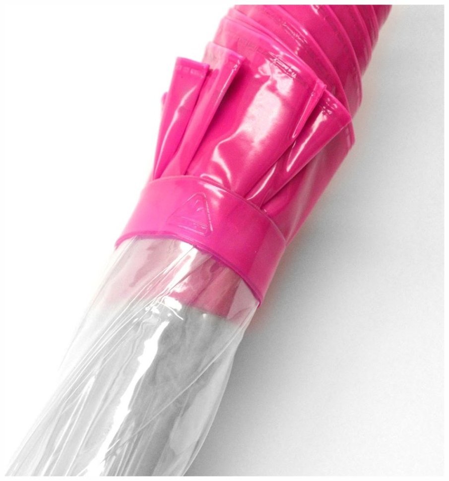 Детский зонт-трость Fulton Funbrella-2 C603 Pink (Прозрачный с розовым акцентом, механика) 93810 фото №8 Детский зонт-трость Fulton Funbrella-2 C603 Pink (Прозрачный с розовым акцентом, механика) 93810 modnotak фото №8