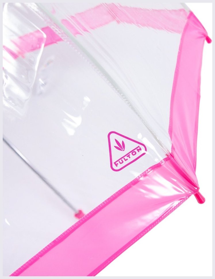 Детский зонт-трость Fulton Funbrella-2 C603 Pink (Прозрачный с розовым акцентом, механика) 93810 фото №10 Детский зонт-трость Fulton Funbrella-2 C603 Pink (Прозрачный с розовым акцентом, механика) 93810 modnotak фото №10