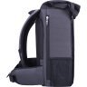 Чорно-сірий текстильний рюкзак для ноутбука до 15 дюймів Bagland Roll 53910 - 3