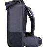 Чорно-сірий текстильний рюкзак для ноутбука до 15 дюймів Bagland Roll 53910 - 4