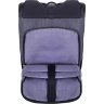 Чорно-сірий текстильний рюкзак для ноутбука до 15 дюймів Bagland Roll 53910 - 8