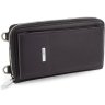 Чорний гаманець-клатч з натуральної шкіри з відділенням для телефону KARYA (1154-45) - 1