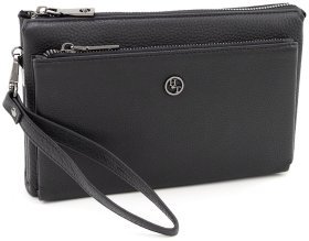 Чоловіча сумка з натуральної шкіри чорного кольору HT Leather 94510