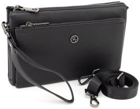 Чоловіча сумка з натуральної шкіри чорного кольору HT Leather 94510
