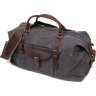 Стильна дорожня сумка з текстилю в сірому кольорі Vintage (20114) - 1