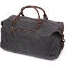 Стильна дорожня сумка з текстилю в сірому кольорі Vintage (20114) - 6