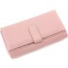 Рожевий жіночий гаманець горизонтального типу під багато купюр і карт ST Leather (19088) - 4