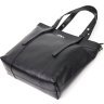 Классическая женская сумка-шоппер большого размера в черном цвете KARYA (2420896) - 3