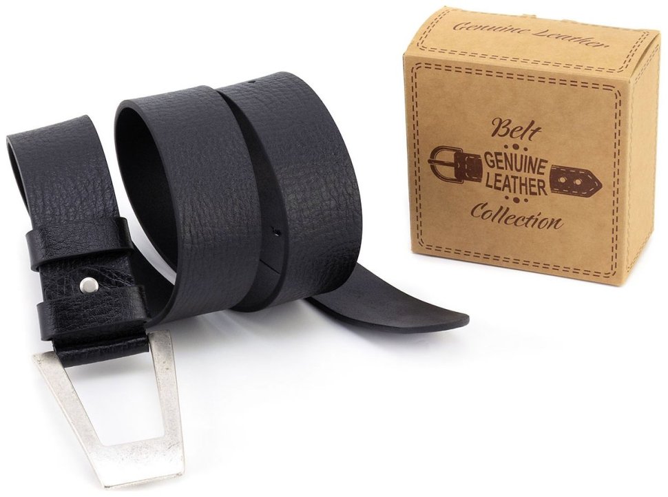 Широкий кожаный ремень с дизайнерской большой пряжкой Gherardini 45054 (Италия) modnotak фото №5