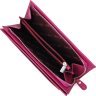 Яскраво-рожевий місткий гаманець з натуральної шкіри KARYA (2421096) - 6