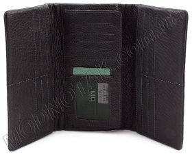 Мужской купюрник в три сложения на магнитах MD Leather (18421)