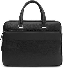 Чоловіча ділова сумка із зернистої шкіри з відсіком під ноутбук Borsa Leather 64910