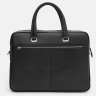 Мужская деловая сумка из зернистой кожи с отсеком под ноутбук Borsa Leather 64910 - 3