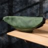 Мужская сумка-бананка из качественной винтажной кожи зеленого цвета Shvigel 95110 фото №10 Мужская сумка-бананка из качественной винтажной кожи зеленого цвета Shvigel 95110 modnotak фото - 10