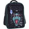 Чорний шкільний рюкзак для хлопчиків із текстилю на два відділення Bagland (55610) - 1