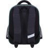 Чорний шкільний рюкзак для хлопчиків із текстилю на два відділення Bagland (55610) - 3