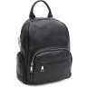 Жіночий шкіряний рюкзак чорного кольору Keizer (56010) - 1