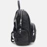 Жіночий шкіряний рюкзак чорного кольору Keizer (56010) - 4