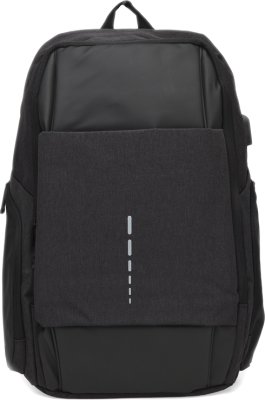 Просторий чоловічий рюкзак із чорного поліестеру з відсіком для ноутбука Monsen (21431)