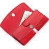 Червоний гаманець з натуральної шкіри морського ската на магніті STINGRAY LEATHER (024-18028) - 3