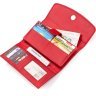 Красный кошелек из натуральной кожи морского ската на магните STINGRAY LEATHER (024-18028) - 4